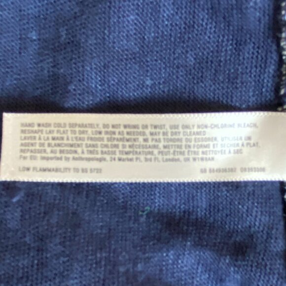 Saturday Sunday Anthropologie Linen Shrug Cardigan Aztec Coastal Oversized-M/L - Picture 11 of 14